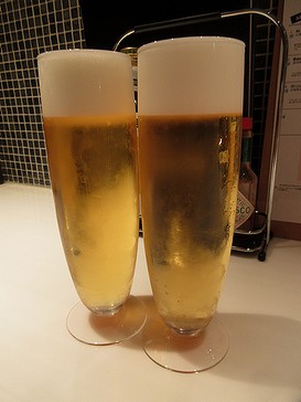 20221123ガンボ (2)生ビール