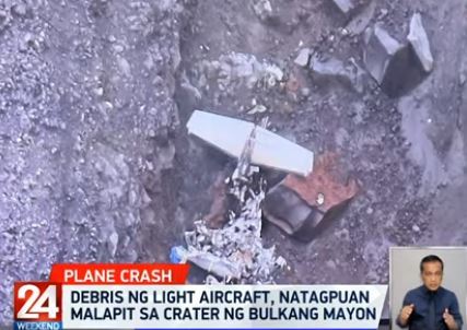 Plane crash at Mayon
