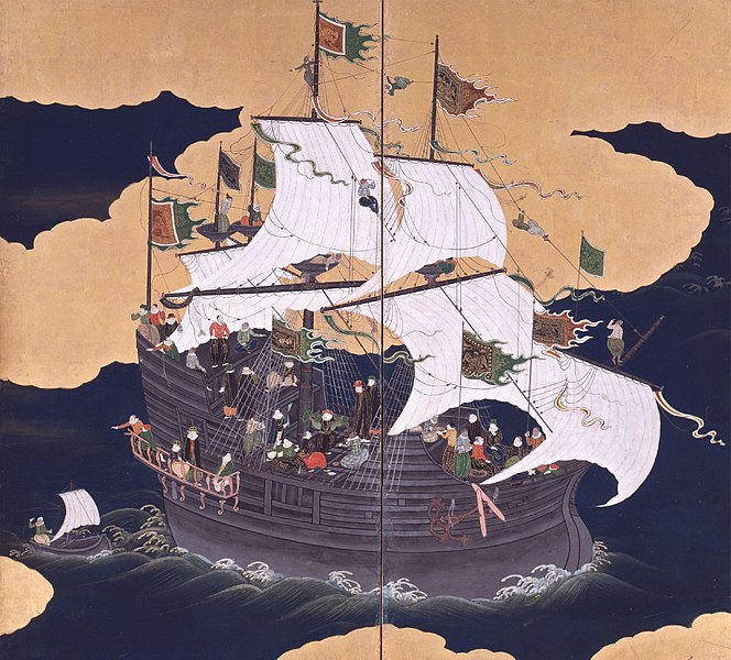 当時の日本人によって描かれた「南蛮船」としてのキャラック