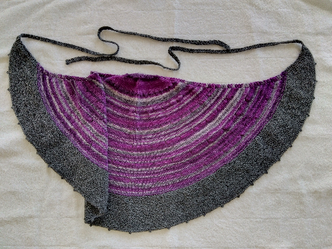 scarf purple grey