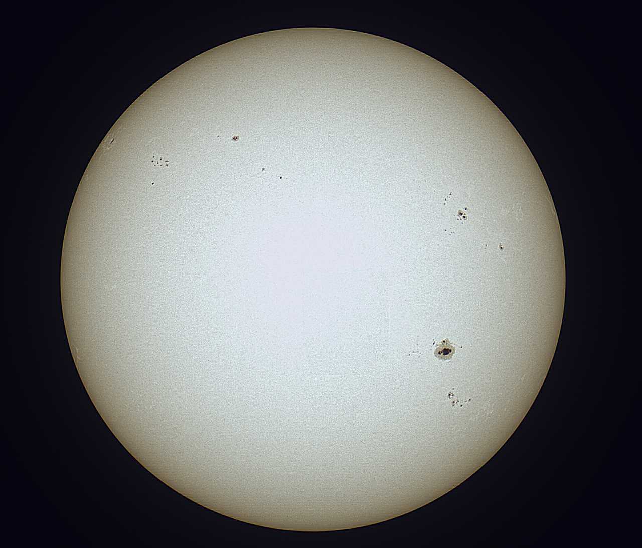 2023年1月22日の太陽 星見台Mk.2ファーストライト