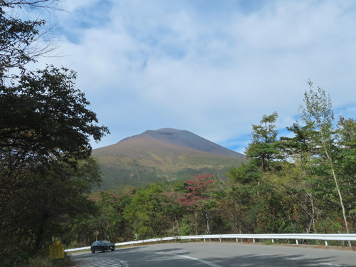 浅間山を眺めながらドライブ