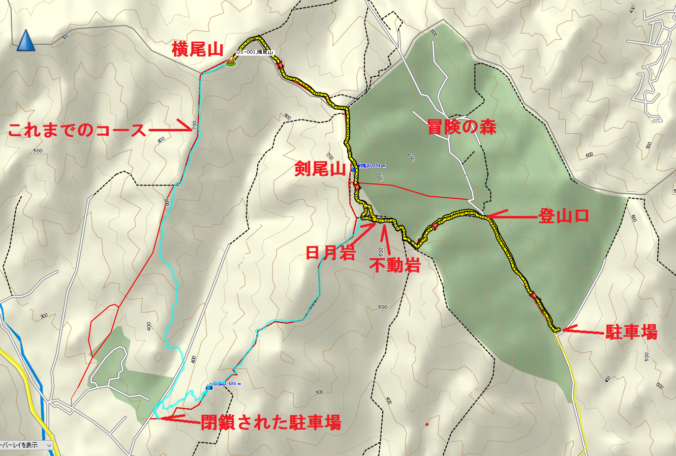 2023横尾山/地図