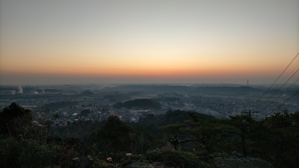 亀山市 観音山公園 朝靄の画像