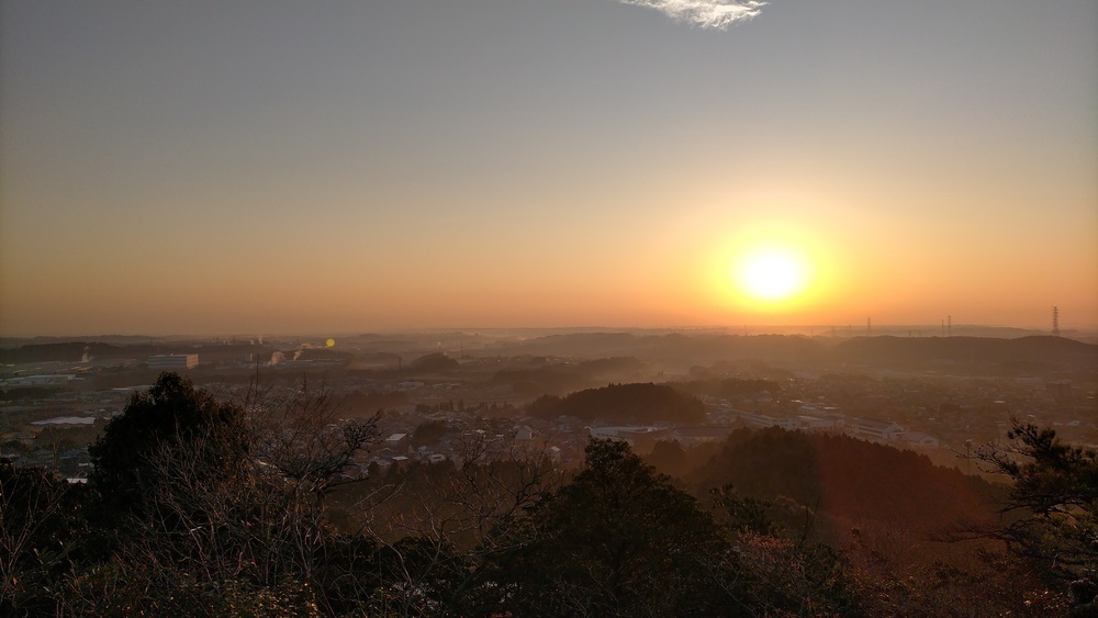 亀山市 観音山公園 朝靄の画像