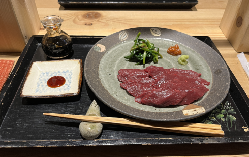 221223一東庵の馬刺し