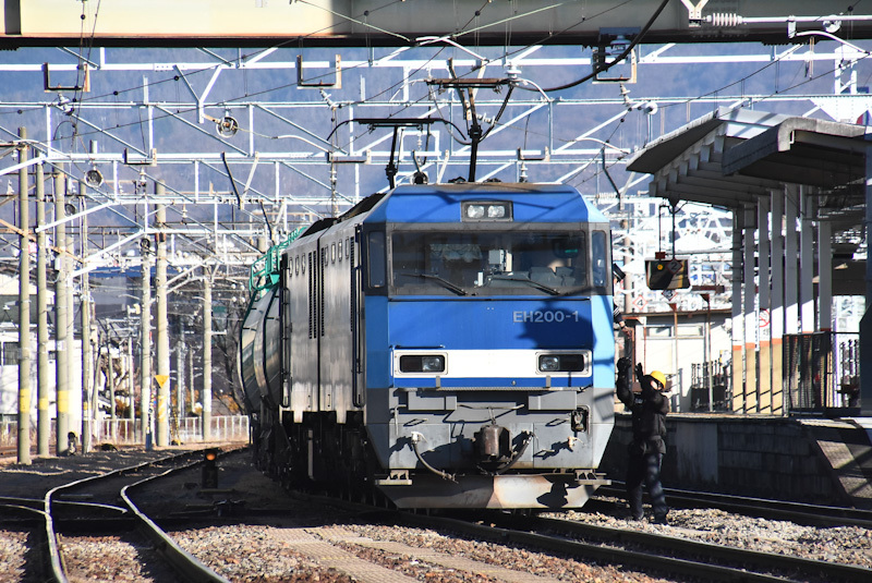 2023年1月4日撮影　東線貨物2080ﾚ　南松本にて機回し　無線機返却